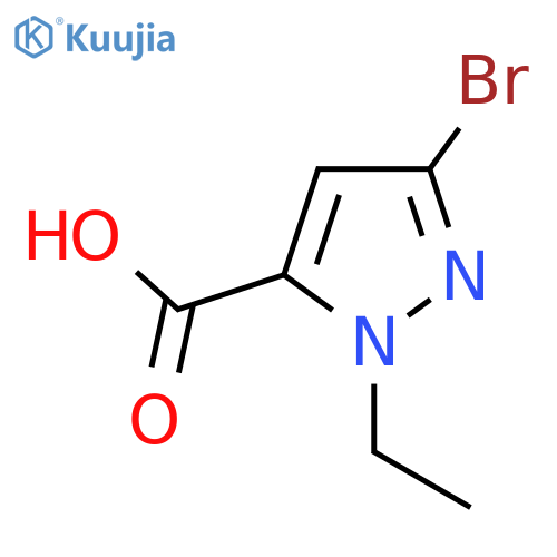 3-bromo-1-ethyl-1H-pyrazole-5-carboxylic acid structure