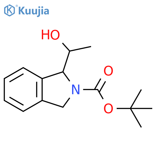 tert-butyl 1-(1-hydroxyethyl)-2,3-dihydro-1H-isoindole-2-carboxylate structure