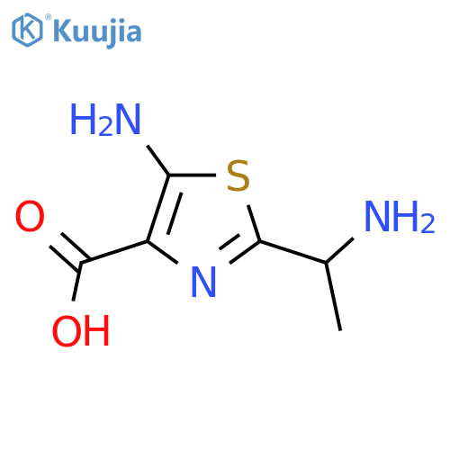 5-Amino-2-(1-aminoethyl)-1,3-thiazole-4-carboxylic acid structure