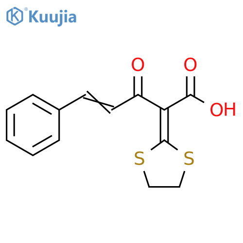 4-Pentenoic acid, 2-(1,3-dithiolan-2-ylidene)-3-oxo-5-phenyl- structure