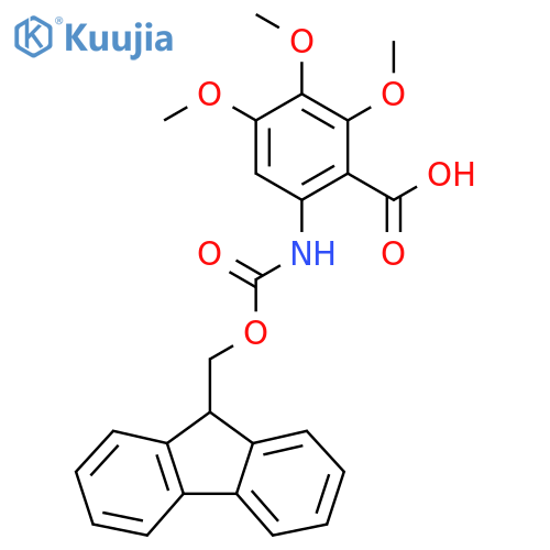 6-({[(9H-fluoren-9-yl)methoxy]carbonyl}amino)-2,3,4-trimethoxybenzoic acid structure