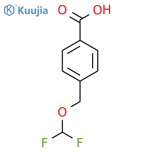4-(difluoromethoxy)methylbenzoic acid structure