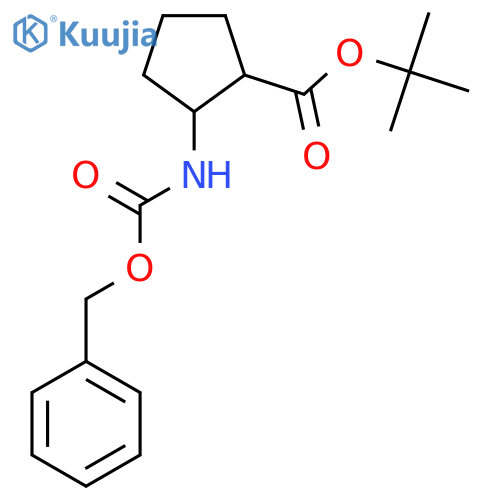 Tert-butyl 2-(benzyloxycarbonylamino)cyclopentanecarboxylate structure
