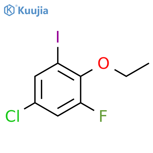 5-Chloro-2-ethoxy-1-fluoro-3-iodobenzene structure