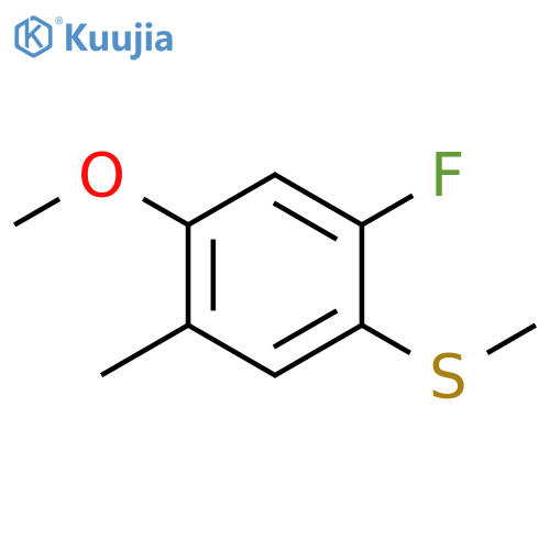 (2-Fluoro-4-methoxy-5-methylphenyl)(methyl)sulfane structure
