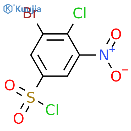 Benzenesulfonyl chloride, 3-bromo-4-chloro-5-nitro- structure