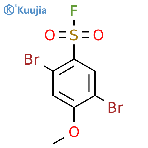 2,5-Dibromo-4-methoxybenzene-1-sulfonyl fluoride structure