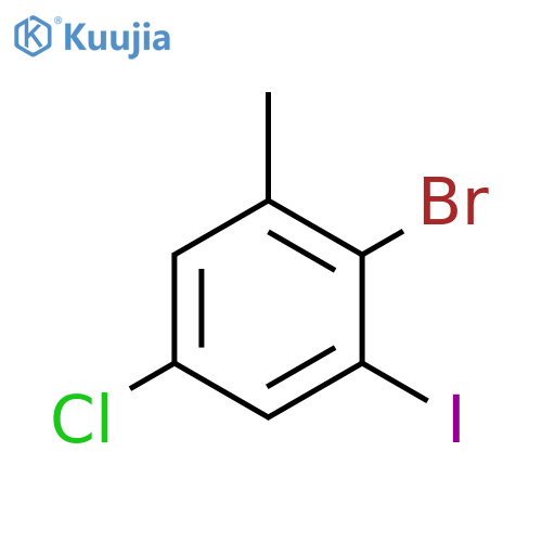 2-Bromo-5-chloro-1-iodo-3-methylbenzene structure