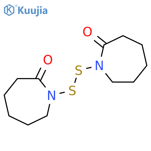 1-(2-oxoazepan-1-yl)disulfanylazepan-2-one structure