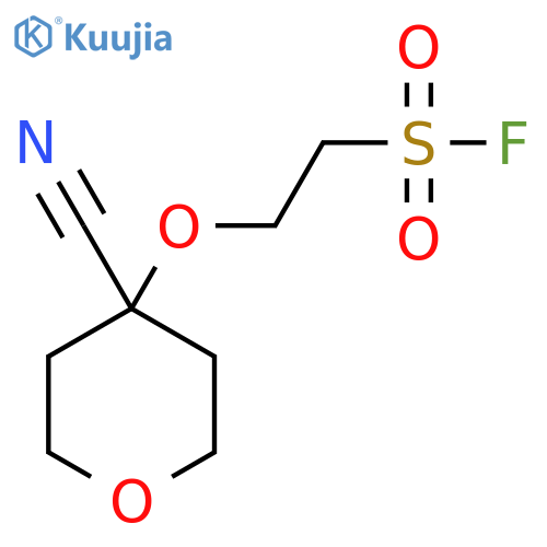 2-[(4-Cyanooxan-4-yl)oxy]ethane-1-sulfonyl fluoride structure