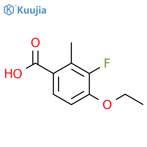 Benzoic acid, 4-ethoxy-3-fluoro-2-methyl- structure
