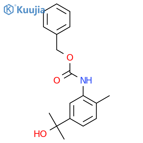 benzyl N-5-(2-hydroxypropan-2-yl)-2-methylphenylcarbamate structure