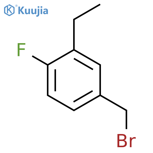 4-(Bromomethyl)-2-ethyl-1-fluorobenzene structure