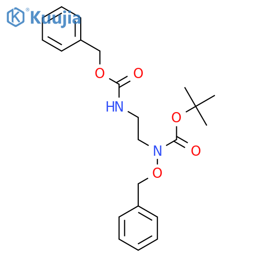 benzyl N-{2-[(benzyloxy)[(tert-butoxy)carbonyl]amino]ethyl}carbamate structure