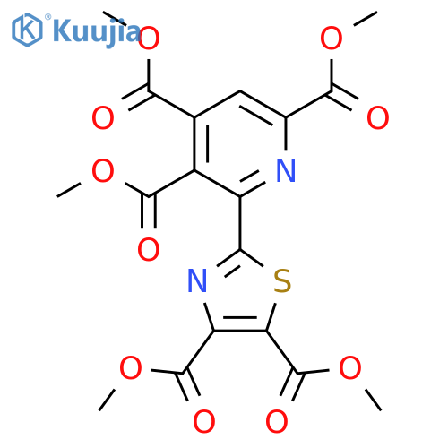 2,4,5-Pyridinetricarboxylic acid, 6-(4,5-dicarboxy-2-thiazolyl)-, pentamethyl ester structure