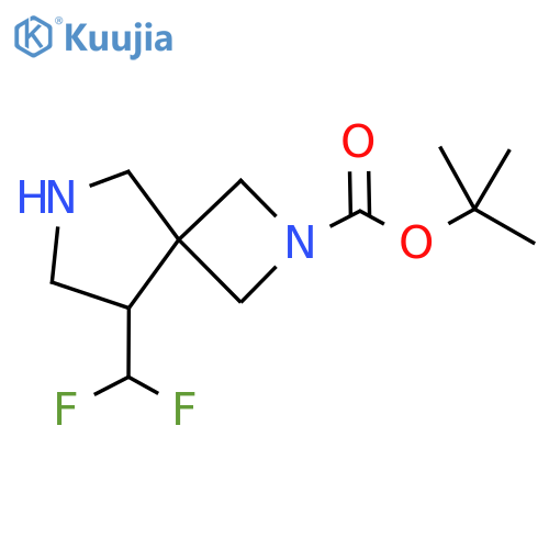 tert-butyl 5-(difluoromethyl)-2,7-diazaspiro[3.4]octane-2-carboxylate structure