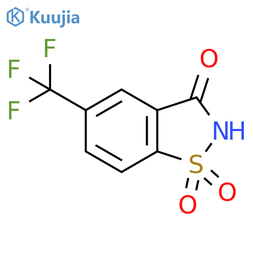 5-(trifluoromethyl)-2,3-dihydro-1lambda6,2-benzothiazole-1,1,3-trione structure