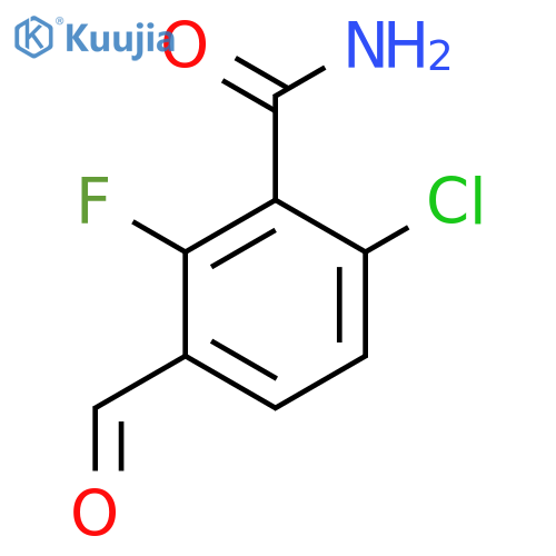 6-Chloro-2-fluoro-3-formylbenZamide structure