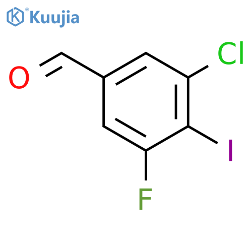 3-Chloro-5-fluoro-4-iodobenzaldehyde structure