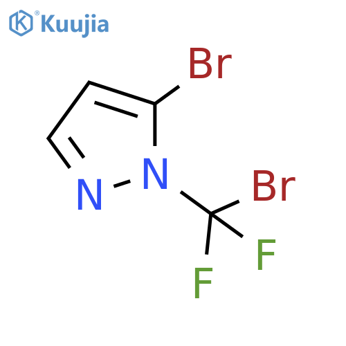 1H-Pyrazole, 5-bromo-1-(bromodifluoromethyl)- structure