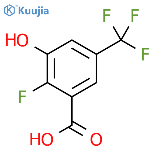 2-Fluoro-3-hydroxy-5-(trifluoromethyl)benzoic acid structure