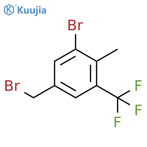 3-Bromo-4-methyl-5-
(trifluoromethyl)benzyl bromide structure