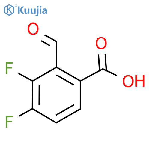 Benzoic acid, 3,​4-​difluoro-​2-​formyl- structure