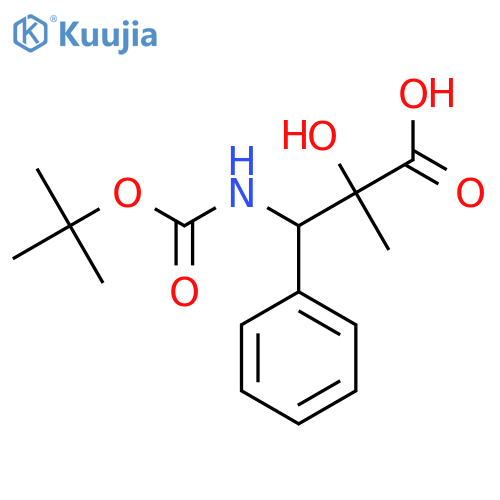 3-{[(Tert-butoxy)carbonyl]amino}-2-hydroxy-2-methyl-3-phenylpropanoic acid structure