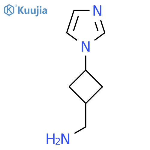 [3-(1H-imidazol-1-yl)cyclobutyl]methanamine structure