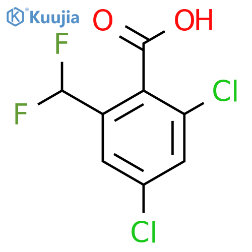 2,4-Dichloro-6-(difluoromethyl)benzoic acid structure