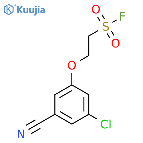 2-(3-Chloro-5-cyanophenoxy)ethane-1-sulfonyl fluoride structure