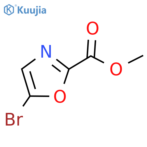 5-Bromo-oxazole-2-carboxylic acid methyl ester structure