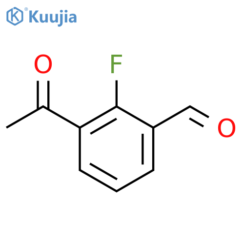 3-Acetyl-2-fluorobenzaldehyde structure