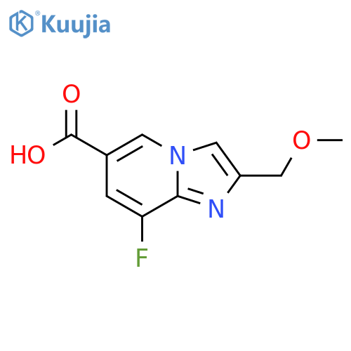 8-Fluoro-2-(methoxymethyl)imidazo[1,2-a]pyridine-6-carboxylic acid structure