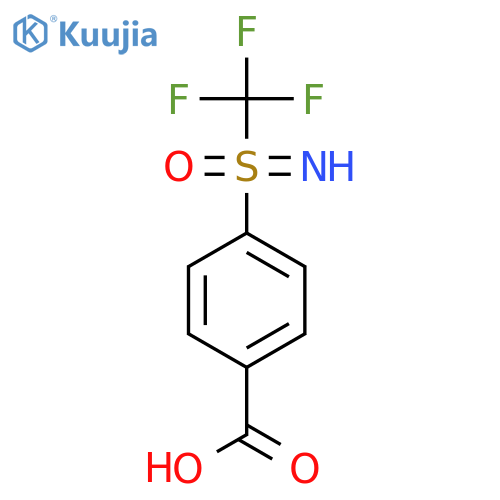 4-(Trifluoromethylsulfonimidoyl)benzoic acid structure