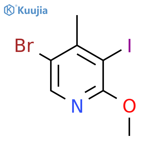 5-bromo-3-iodo-2-methoxy-4-methylpyridine structure