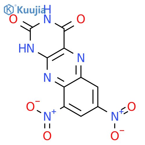 Benzo[g]pteridine-2,4(1H,3H)-dione, 7,9-dinitro- structure