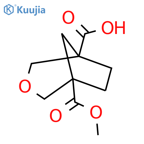 5-Methoxycarbonyl-3-oxabicyclo[3.2.1]octane-1-carboxylic acid structure