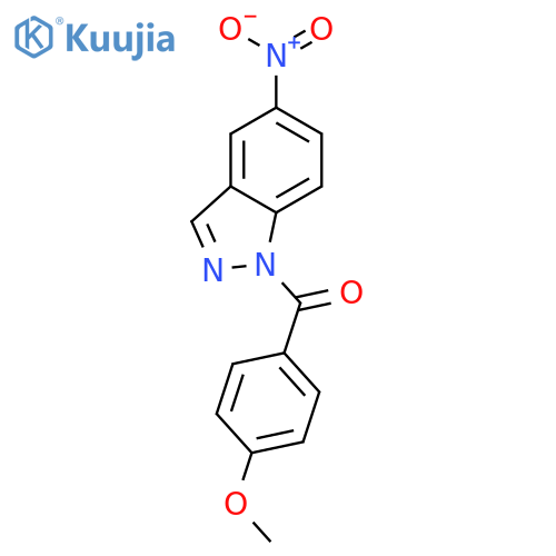 Methanone,(4-methoxyphenyl)(5-nitro-1H-indazol-1-yl)- structure
