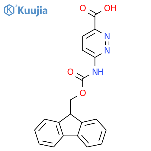 6-({[(9H-fluoren-9-yl)methoxy]carbonyl}amino)pyridazine-3-carboxylic acid structure