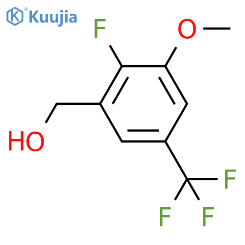 Benzenemethanol, 2-fluoro-3-methoxy-5-(trifluoromethyl)- structure
