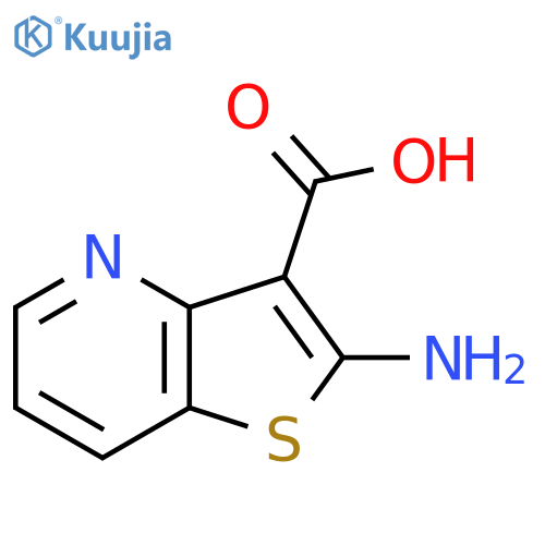 2-Aminothieno[3,2-b]pyridine-3-carboxylic acid structure