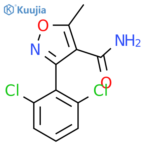 3-(2,6-Dichlorophenyl)-5-methylisoxazole-4-carboxamide structure