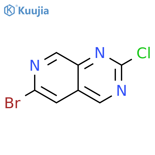 Pyrido[3,4-d]pyrimidine, 6-bromo-2-chloro- structure