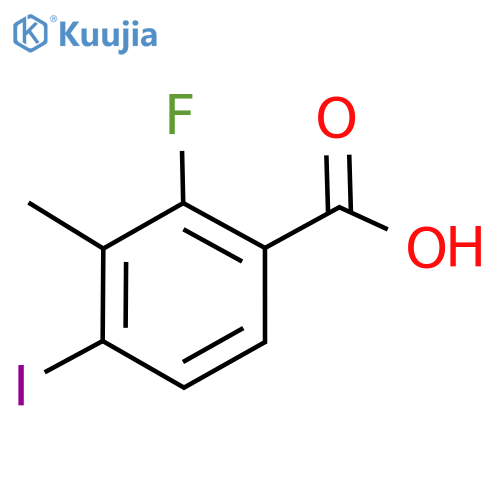 Benzoic acid, 2-fluoro-4-iodo-3-methyl- structure
