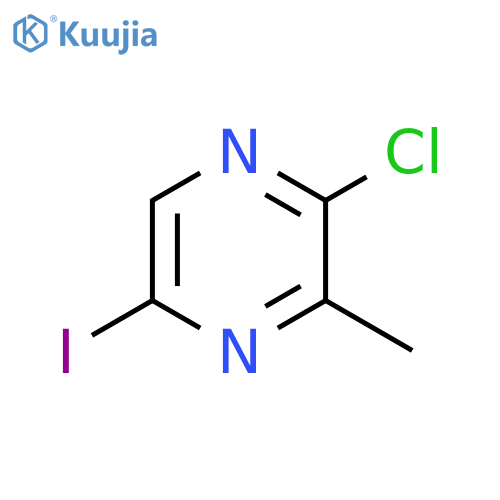 Pyrazine, 2-chloro-5-iodo-3-methyl- structure