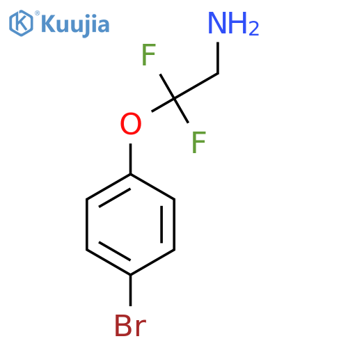 2-(4-bromophenoxy)-2,2-difluoroethan-1-amine structure