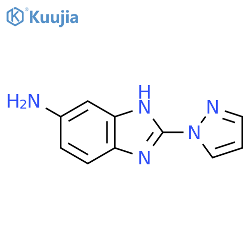 1H-Benzimidazol-6-amine,2-(1H-pyrazol-1-yl)- structure