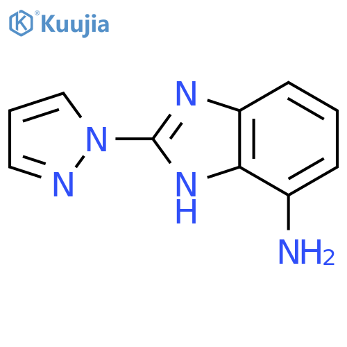 1H-Benzimidazol-7-amine,2-(1H-pyrazol-1-yl)- structure