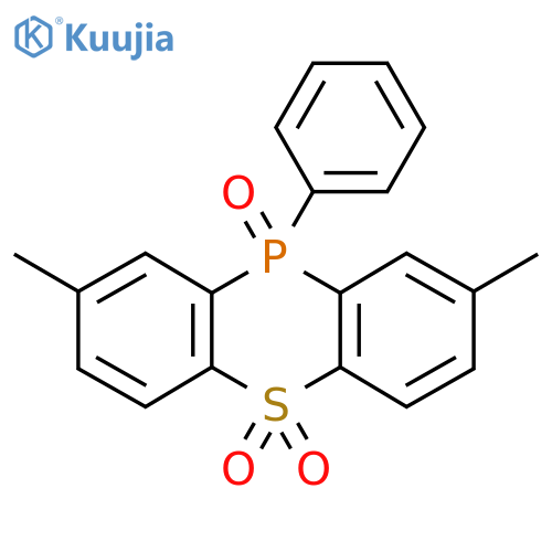 Phenothiaphosphine, 2,8-dimethyl-10-phenyl-, 5,5,10-trioxide structure